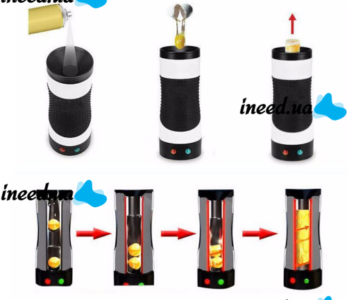 Вертикальная омлетница Rollie - Easy Egg Cooker master FZ-C1, прибор для приготовления яиц, яичница на палочке