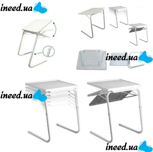 Мобільний складаний столик для ноутбука і їжі Table Mate 2 з регулюванням висоти і нахилом