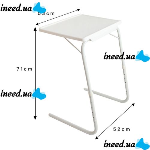 Мобільний складаний столик для ноутбука і їжі Table Mate 2 з регулюванням висоти і нахилом