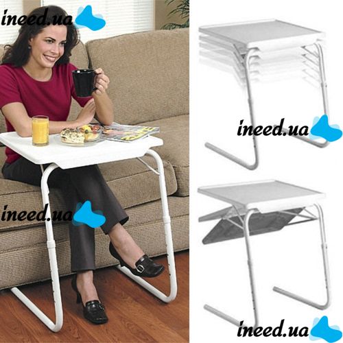 Мобільний складаний столик для ноутбука і їжі Table Mate 2 з регулюванням висоти і нахилом