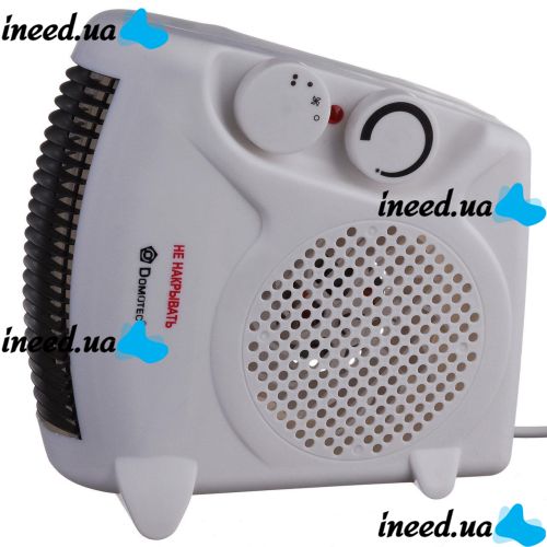 Domotec MS-5903 2000W Outdoor Electric Fan Heater , Portable Table Heater 2 in 1 with Thermostat Domotec MS5903 White