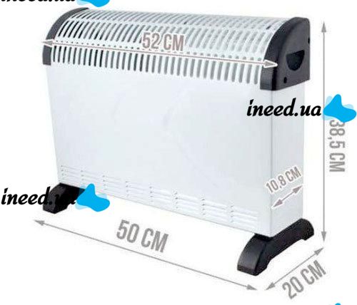 Outdoor electric convector Crownberg CB-2000 2000W convector ceramic Heater