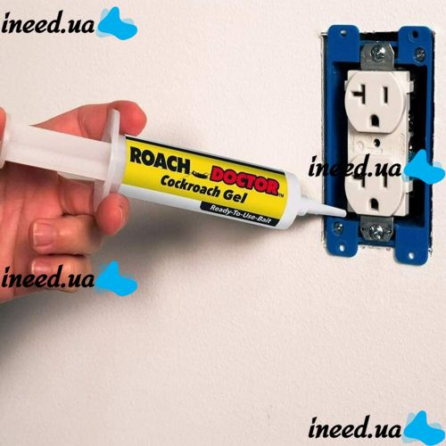 Гель від тарганів і комах Roach Doctor Cockroach Gel 30 г Універсальний гель-шприц, засіб захисту в шприці для знищення домашніх шкідників