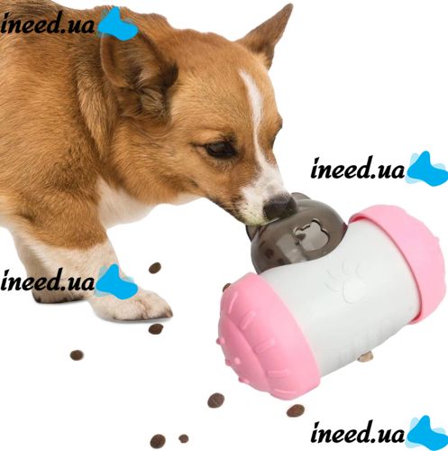 Інтерактивна годівниця дозатор Pet Leakng Toy LY-732 для повільного харчування собак і кішок, іграшка диспенсер AND з отвором для корму для тварин