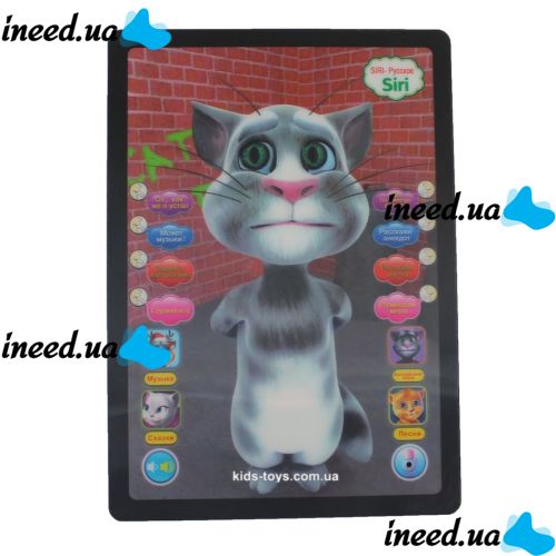 Дитячий планшет говорить 3D кіт тому Talking Tom DB 6883 a 2, Інтерактивна 3D іграшка говорить кіт тому