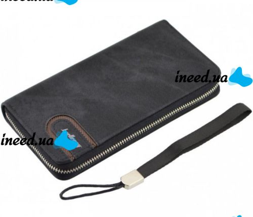Baellerry Denim S1514 Black Black Men's Clutch Wallet Wallet Wallet Wallet