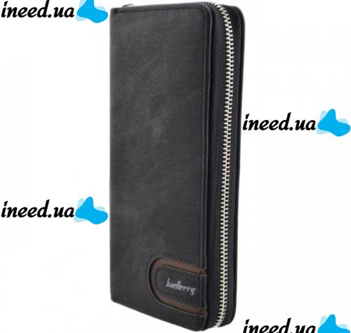 Baellerry Denim S1514 Black Black Men's Clutch Wallet Wallet Wallet Wallet