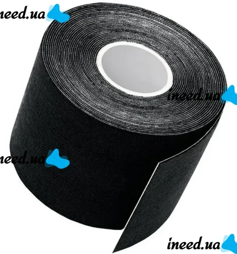 Sports Kinesio tape Kinesiology Sportstape & Therapy 5cm 5m Waterproof Patch, Kinesiological Elastic Band for Muscle Support Black