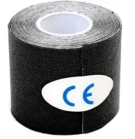 Sports Kinesio tape Kinesiology Sportstape & Therapy 5cm 5m Waterproof Patch, Kinesiological Elastic Band for Muscle Support Black