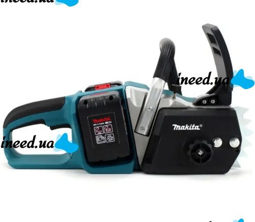 Акумуляторна ланцюгова пила Makita DUC355Z 36V 5Ah 18" дюймів Шина 46 см, Бездротова пила Макіта з 2 акумуляторами для обрізки гілок дерев