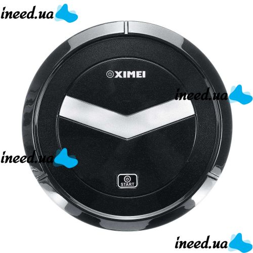 Розумний смарт робот пилосос Ximei Smart Robot 102 PRO 1200mAh 1500W акумуляторний самоубирающийся робот-пилосос для сухого прибирання будинку Чорний