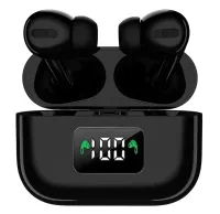 TWS AirPro i58 Bluetooth V5.0 Wireless Headphones in a Case, Vacuum USB Headphones-Headset with Noise Cancellation and Microphone Bluetooth with Case Black