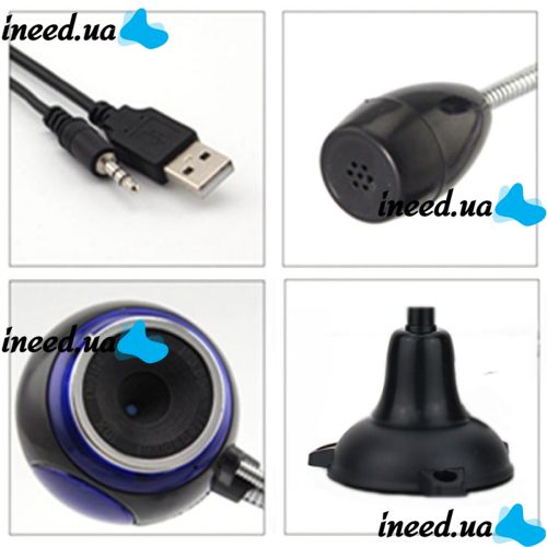 USB веб камера з мікрофоном Livecam STX - 08 Web Cam на присоску для ПК Комп'ютера