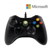 Проводной джойстик Microsoft Xbox 360 Black Оригинал Черный