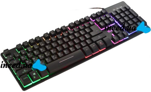 USB дротова комп'ютерна клавіатура UKC ZYG-800 з підсвічуванням