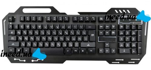 USB провідна комп'ютерна клавіатура Kronos KW - 900 з підсвічуванням Black