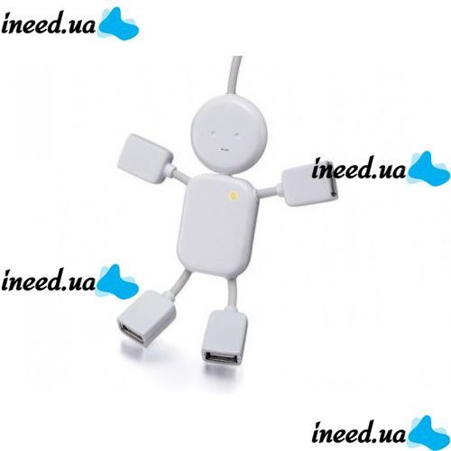 USB хаб Чоловічок Hi-Speed на 4 порти розгалужувач