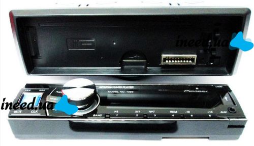 Universal car radio ISO Pioneer 1093 with removable panel player with USB and SD, Car radio player with remote control in the car