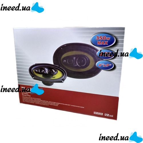 Automotive acoustics Pioneer TS-6973E 350W car speakers 6"x9", 16x24 cm