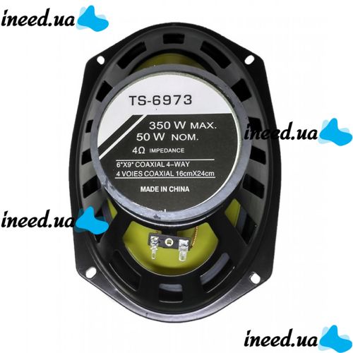 Automotive acoustics Pioneer TS-6973E 350W car speakers 6"x9", 16x24 cm