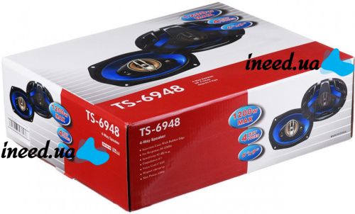 Automotive acoustics Pioneer TS-6948 1200W car speakers 6"x9", 16x24 cm