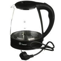Domotec MS-8210 Black 2200W 2.2L Glass electric kettle, electric kettle with RGB color Backlight