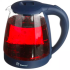 Domotec MS-8211 Blue 2200W 2.2L Glass electric kettle, electric kettle with RGB color backlight