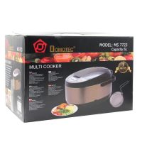 Domotec MS-7723 900W Gold Steel Slow Cooker with 5 liter deep fryer 11 programs