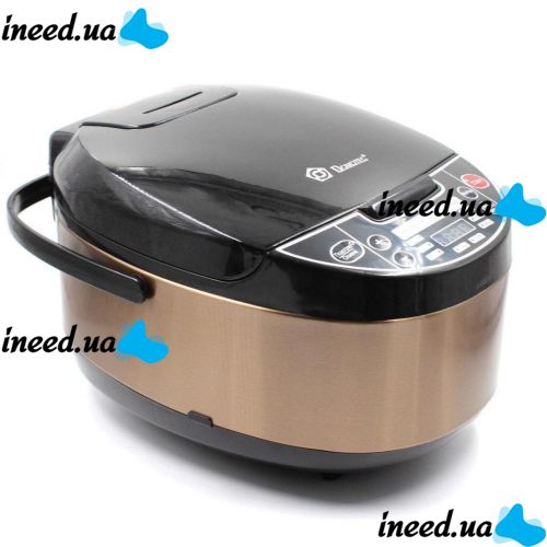 Domotec MS-7723 900W Gold Steel Slow Cooker with 5 liter deep fryer 11 programs