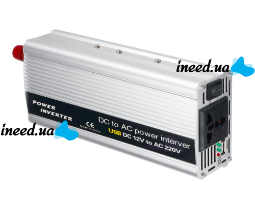 Автомобільний перетворювач напруги 12V-220V 2000W, авто інвертор, 12В 220В 2000Вт