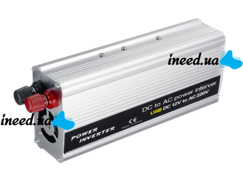 Автомобільний перетворювач напруги 12V-220V 2000W, авто інвертор, 12В 220В 2000Вт