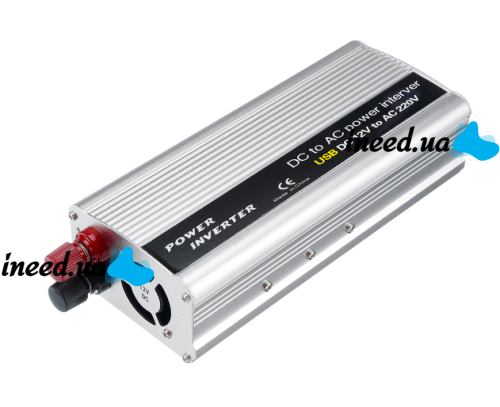 Автомобільний перетворювач напруги 12V-220V 2000W, авто інвертор, 12В 220В 2000Вт