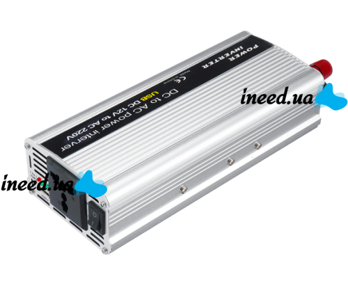 Автомобільний перетворювач напруги 12V-220V 2000W, авто інвертор, 12В 220В 2000Вт