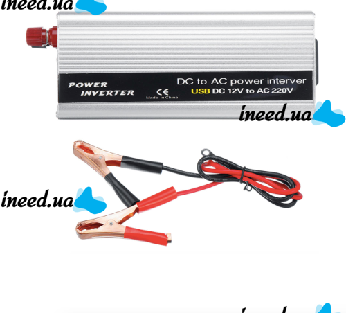 Автомобільний перетворювач напруги 12V-220V 2000W, авто інвертор, 12В 220В 2000Вт