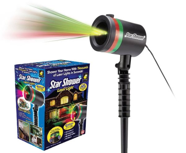 Outdoor New Year Laser Projector Star Shower 8 in 1 15W Star Shower Plastic