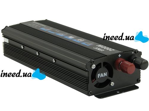 Автомобильный инвертор UKC AC/DC 12V-220V 2000W, авто преобразователь тока 12В 220В 2000Вт (12V 220V)