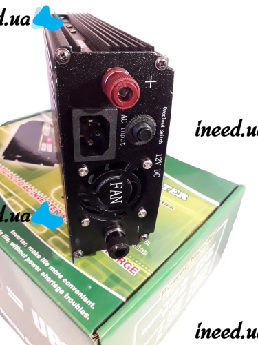 Автомобільний перетворювач напруги Wimpex 12v-220v 3200W інвертор C зарядним від мережі 220 8A