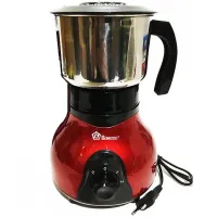 Electric Coffee Grinder for home Domotec MS-1108 3 speeds 250W, Grinder of coffee beans, nuts and spices 250 ml stainless steel Red