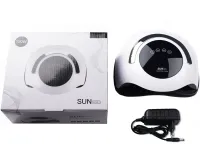Професійна УФ лампа SUN Boost BQ-5T 120W для манікюру і педикюру 120w, апарат LED UV для полімеризації та сушіння гель лаку для нігтів Сан Bq5t Біла
