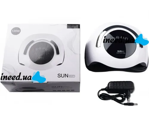 Професійна УФ лампа SUN Boost BQ-5T 120W для манікюру і педикюру 120w, апарат LED UV для полімеризації та сушіння гель лаку для нігтів Сан Bq5t Біла