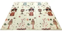 Children's double-sided educational Folding Thermo Mat Zoo Height Meter 180x200x1 cm, Thermal mat, Play mat with height measurement for children