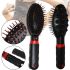 Электрическая массажная расческа Massage Hair Brush RM-709 для выпрямления волос, Расческа-вибромассажер для любого типа волос Черная