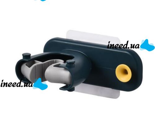 Wall-mounted Non-slip Organizer Holder for Mops and Brushes Qstexpress Mopholder, Adjustable Self-adhesive Mop Holder mop holder