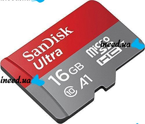 microSD SanDisk Ultra 16GB Class 10 Memory Card with SDHC Adapter SDXC adapter