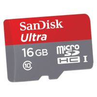 microSD SanDisk Ultra 16GB Class 10 Memory Card with SDHC Adapter SDXC adapter