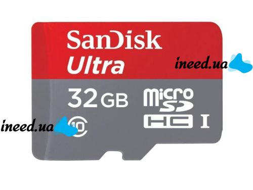SanDisk Ultra 32GB class 10 microSD card with SDHC adapter SDXC adapter