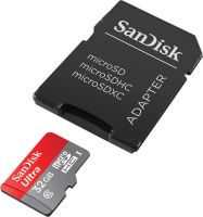 SanDisk Ultra 32GB class 10 microSD card with SDHC adapter SDXC adapter