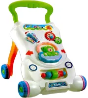 Children's Educational Walker Wheelchair Qichun Toys 696-R15 2in1, Children's Walker Children Music Walker on Wheels with Musical Effects for Children