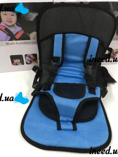 Child Frameless car seat Multi Function Car Cushion Blue, Universal car seat for a child in a car up to 25 kg, Comfortable car seat