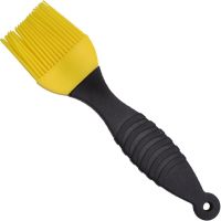 Набір кондитерських силіконових кистей Better Brush з 3 штук з пластиковою ручкою для змазування їжі, випічки, кулінарні пензлики для кухні Жовті
